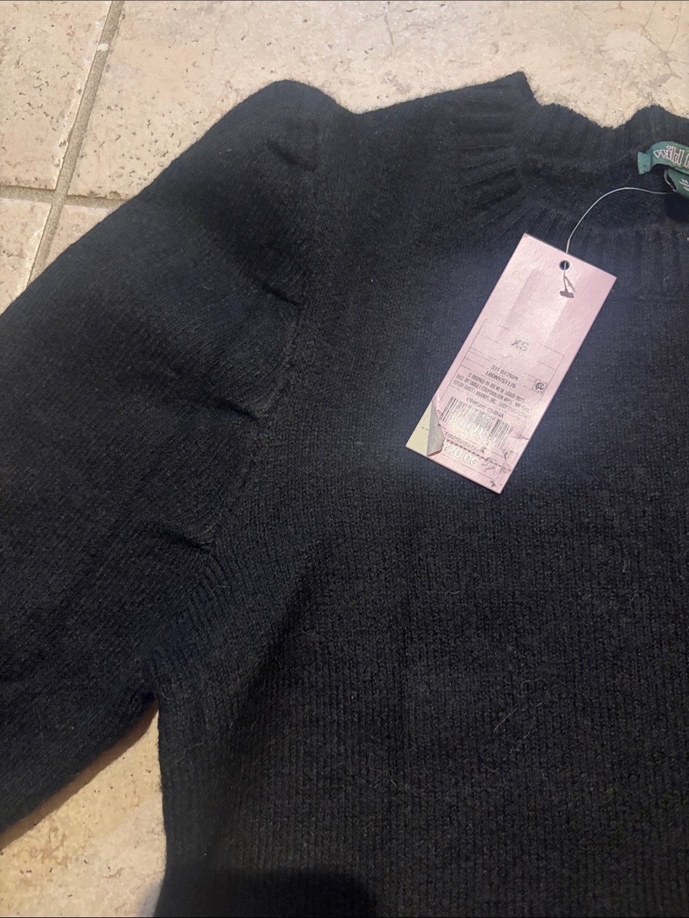 NWT Black Women's Cropped Sweater Wild Fable - Picture 4 of 5